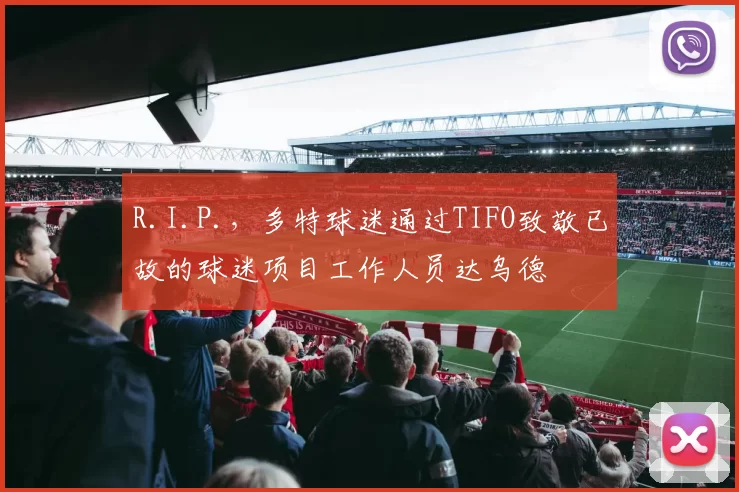 R.I.P.，多特球迷通过TIFO致敬已故的球迷项目工作人员达乌德