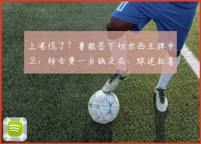 上港慌了？鲁能签下切尔西王牌中卫，转会费一分钱没花，球迷狂喜